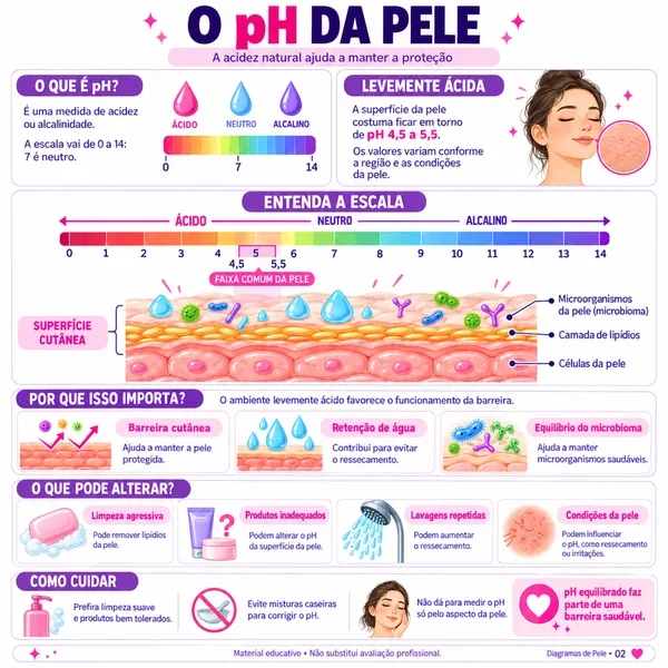 Entenda o pH da Pele