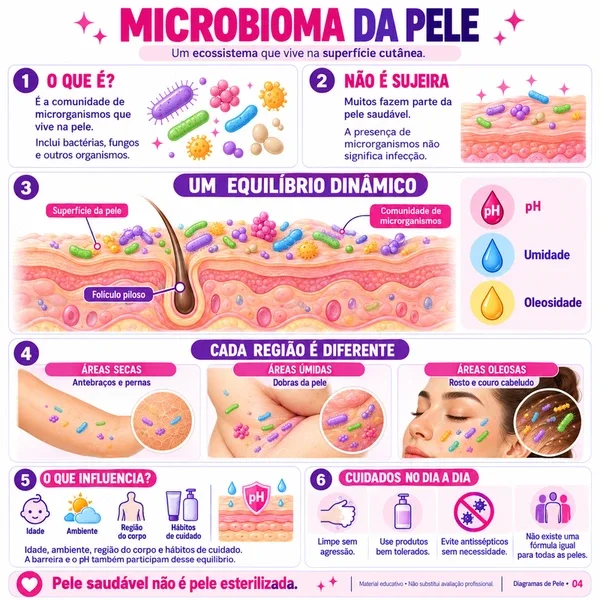 Microbioma da Pele em Equilíbrio